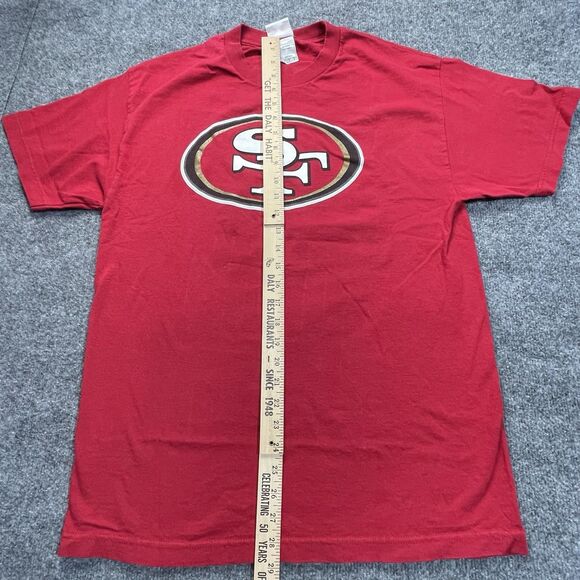 San Francisco 49ers Shirt Mens Large Red Frank Gore NFL Football Team Apparel Lg - Picture 10 of 16